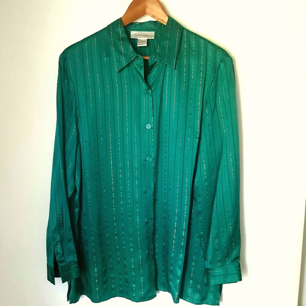 Diane Von Furstenberg/Silk Assets  shirt blouse